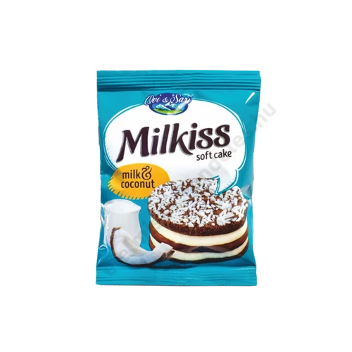 Milkiss Milk&Coconut kakaós, kókuszos piskóta kókusz ízű krémmel 50g