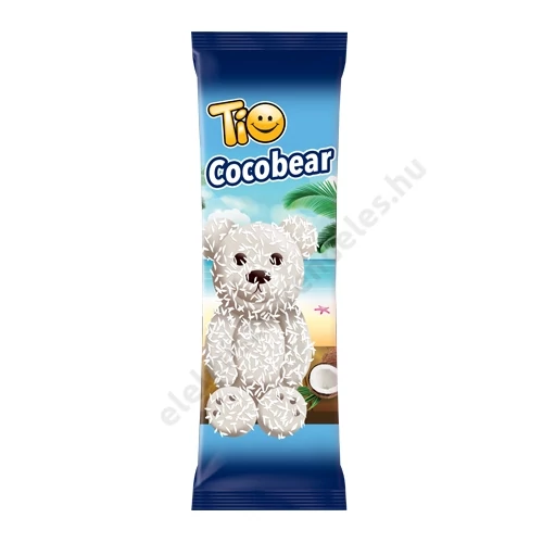 Tio Cocobear piskóta kakaó ízű krémmel, kókuszos bevonattal 50g
