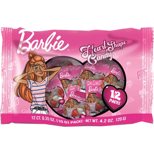 Barbie Heart Shape Candy cukorka szívecskék 100g