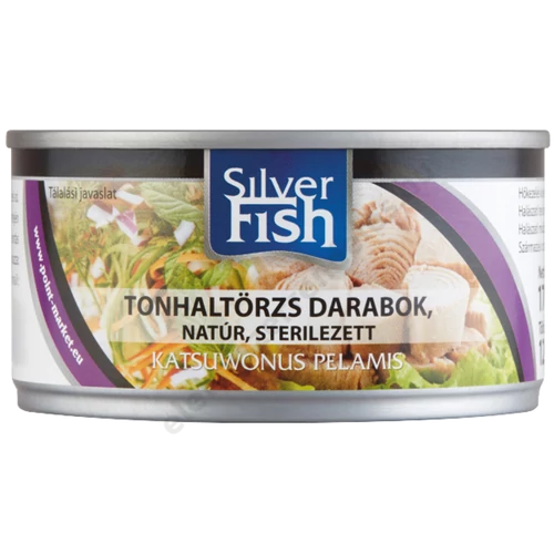 Silverfish tonhaltörzs darabok natúr lében 170g/120g