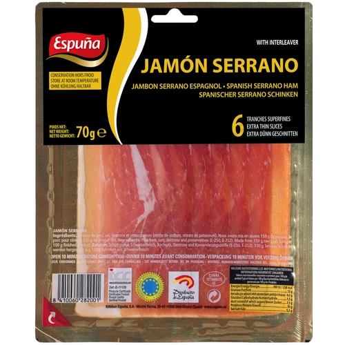 Espuna J.Serrano sonka 70g szeletelt
