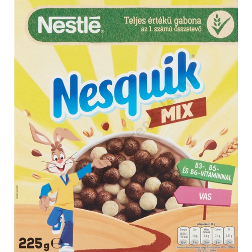 Nesquik Mix kakaó-vanília ízű ropogós gabonapehely 225g