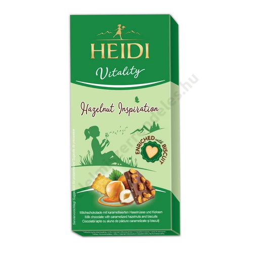 Heidi Vitality Milk Hazelnut&Biscuit 80g tejcsokoládé