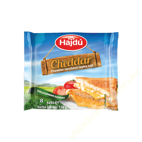 Hajdú Lapka sajt cheedar 150g/8 szelet