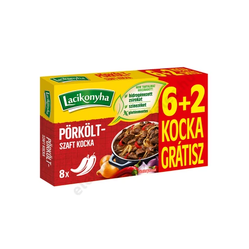 Lacikonyha Ízmester Pörköltszaft ízesítő kocka 60g+20g