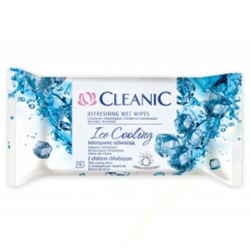 Cleanic antibakteriális frissítő kendő 15db Ice Cooling