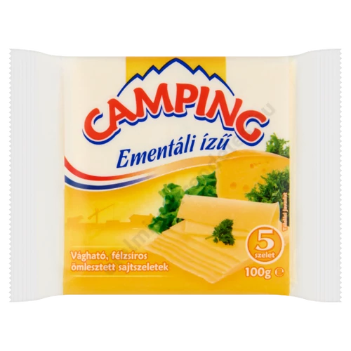 Camping szeletelt sajt 100g ementáli