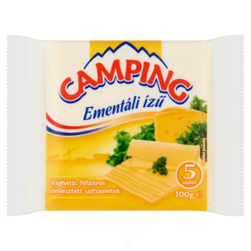 Camping szeletelt sajt 100g ementáli