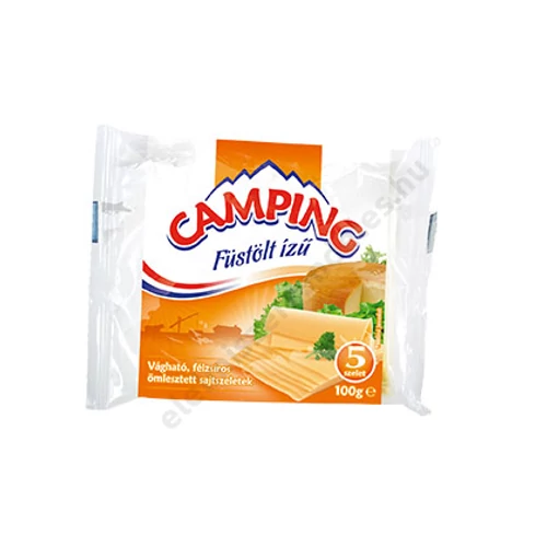 Camping szeletelt sajt 100g füstölt