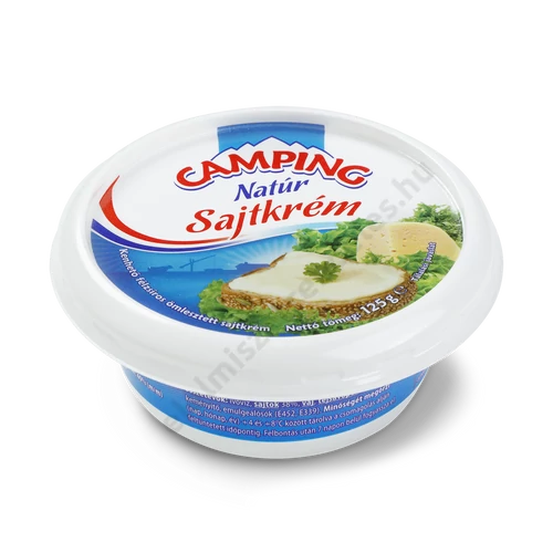 Camping sajtkrém 125g natúr tégelyes