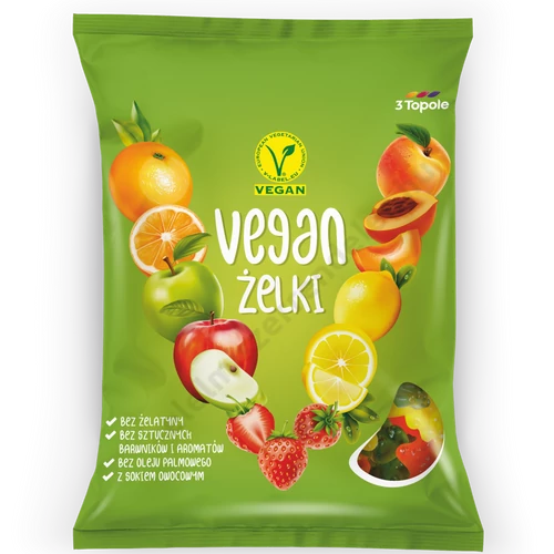 Figle Migle gumicukor 80g VEGÁN vegyesgyümölcs ízű