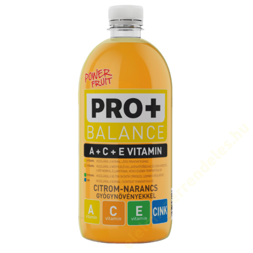 Power Fruit Pro+ Balance 0,75l A+C+E vit.+ citrom-narancs gyógynövényekkel