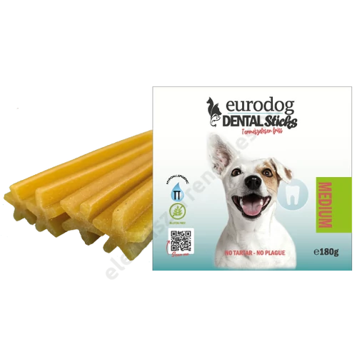 EuroDog Dental Sticks jutalomfalat 180g Medium