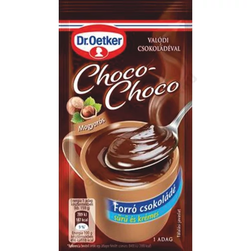 Dr.Oetker Choco-Choco forró csokoládé 34g mogyorós