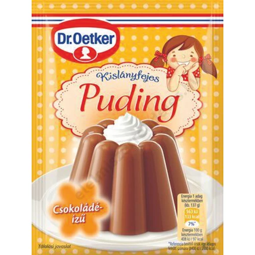 Dr.Oetker Kislányfejes puding 40g csokis