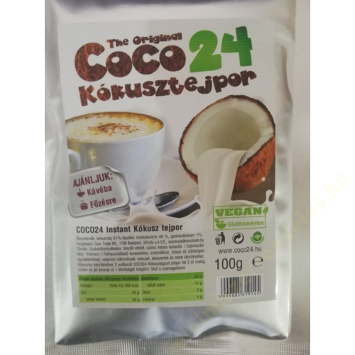 Coco24 kókusztejpor 100g
