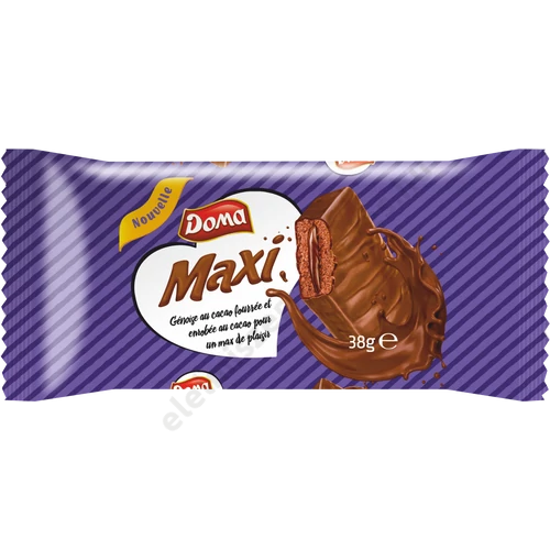 Doma Maxi csokoládé krémmel töltött kakaós piskóta 38g