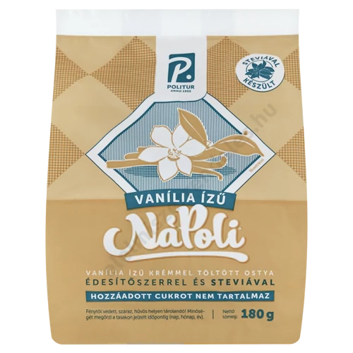NáPoli 180g vaníliás cukormentes nápolyi