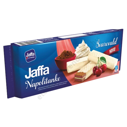Jaffa Fekete erdő ízű fehércsokoládéval mártott nápolyi 160g