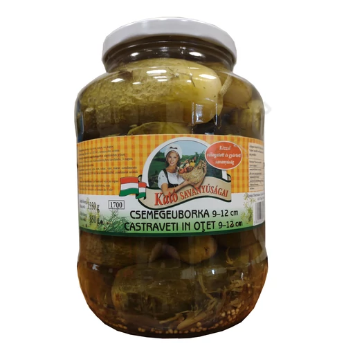 Kató csemegeuborka 9-12cm 1700ml 1150g/850g