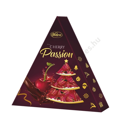 Vobro Tree karácsonyfa formájú alk.meggyel tt. praliné 126g