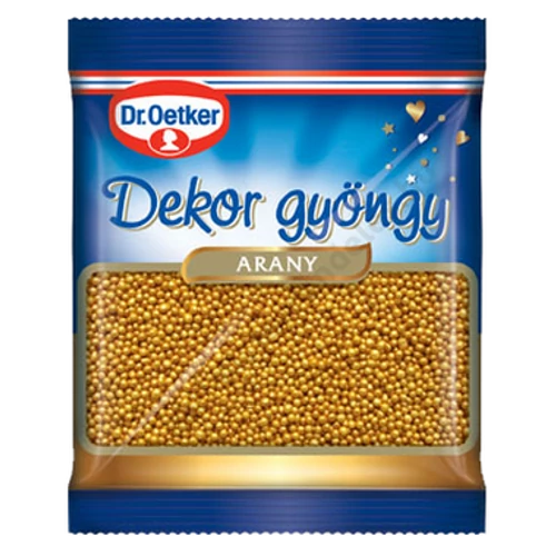 Dr.Oetker Dekor gyöngy 30g arany