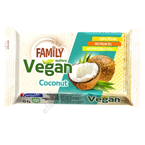 Family Vegán ostya kókusz ízű krémmel 50g