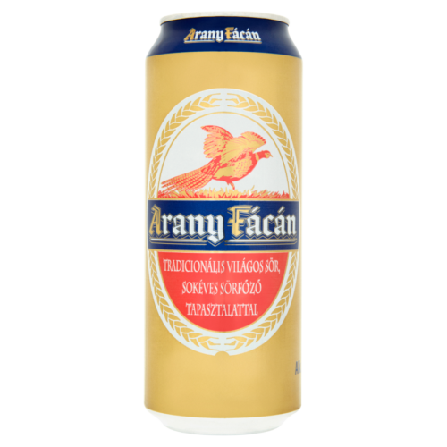 Arany Fácán 0,5l dobozos sör 4%
