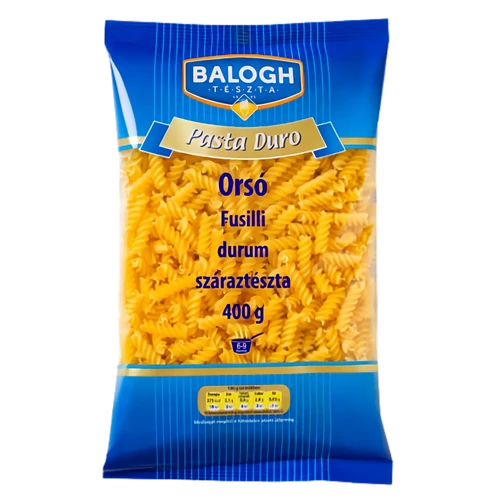 Balogh Pasta durum Orsó tészta 400g