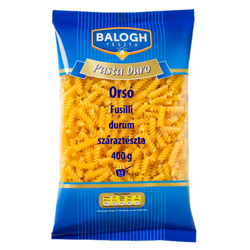 Balogh Pasta durum Orsó tészta 400g