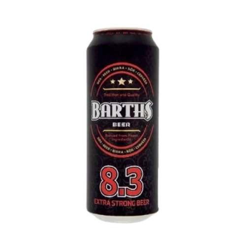 Barths 83 Extra Strong 0,5l dobozos sör (83%)