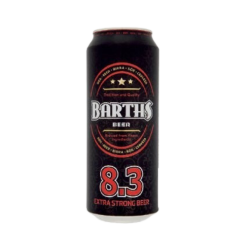 Barths 83 Extra Strong 0,5l dobozos sör (83%)