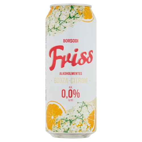 Borsodi 0,5l Bodza-Citrom alkoholmentes dobozos sör