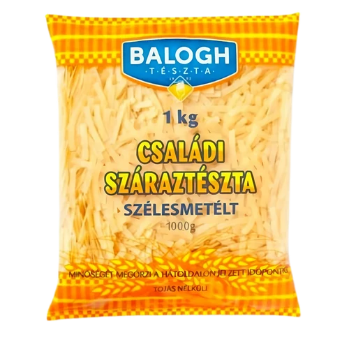 Családi tészta 1kg Rövidmetélt /Szélesmetélt