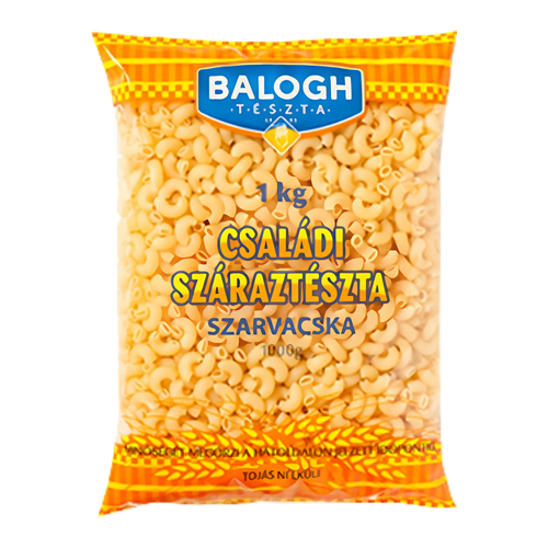 Családi tészta 1kg Szarvacska  10/60/480