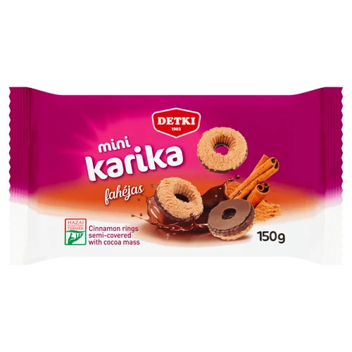 Detki Mini karika 150g Fahéjas