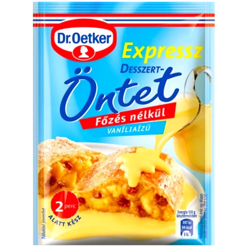 Dr.Oetker Expressz desszert-öntet 39g vanília ízű