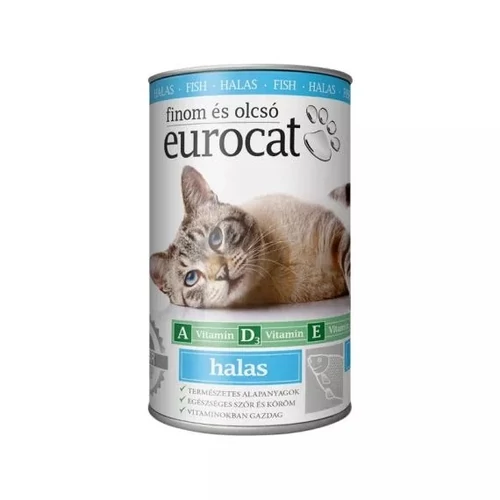 EuroCat  Macskakonzerv 415g Halas