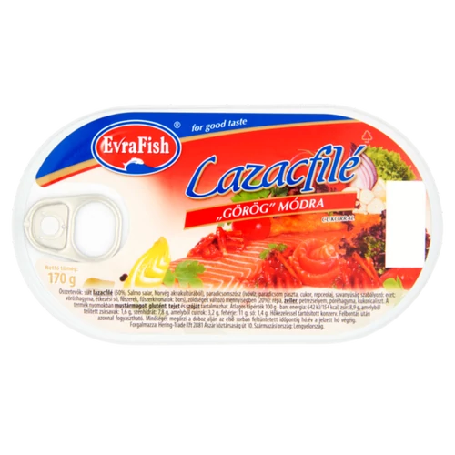EvraFish lazacfilé görög módra 170g  24/#