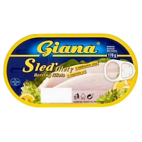 Giana Heringfilé növényi olajban 170g