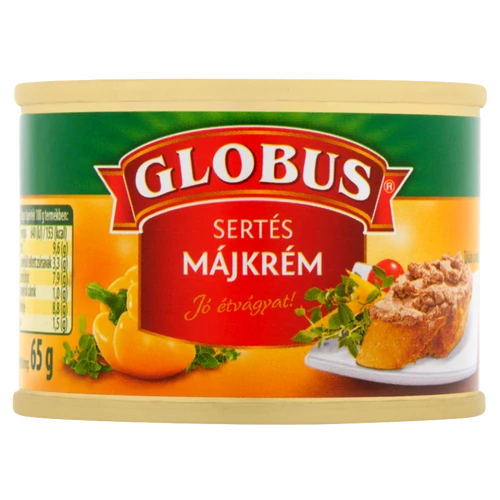 Globus Sertésmájkrém 65g tépözárral 6336db/rkl.