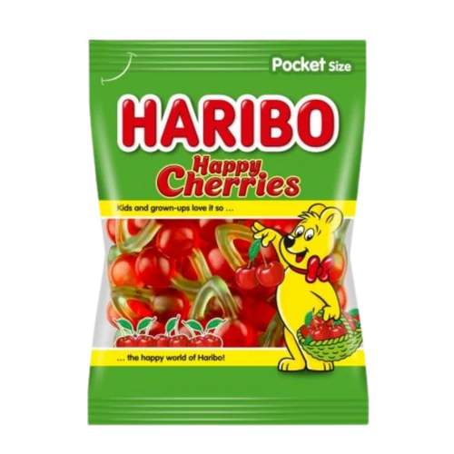 Haribo 100g Happy Cherries gumicukor/meggyfürt