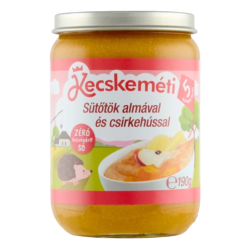 Kecskeméti bébiétel Sütötök-alma csirkehússal 190g