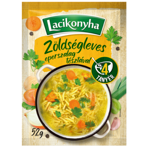 Lacikonyha leves Zöldség Eperszalag tésztával 52g