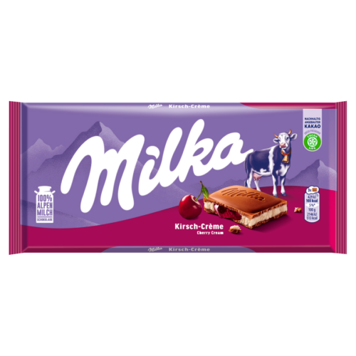 Milka 100g Meggy ízű tejes krémmel