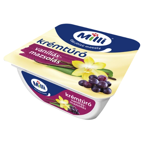 Milli 90g krémtúró vaníliás-mazsolás