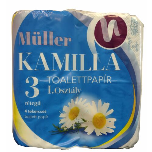 Müller Toalettpapír 4tek. 3rtg. Kamilla  14/30/420