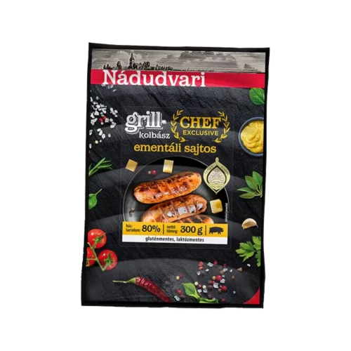 Nádudvari Grill kolbász 300g sajtos