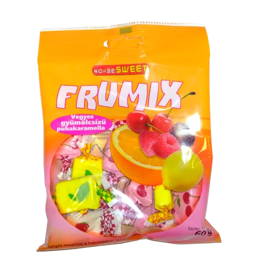 No-Be Sweet Frumix 60g Vegyesgyümölcs  ízű puhakaramell