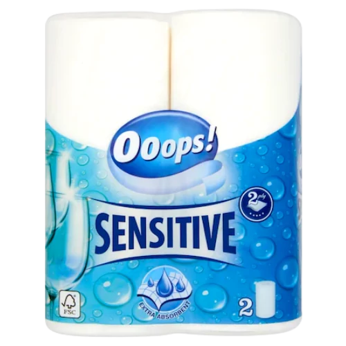 Ooops! Kéztörlő 2tek. 2rtg. Sensitive